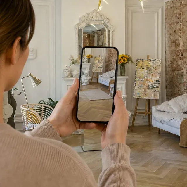 AR rug experience generated from a top-down product photo