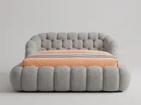 Bouclé Platform Bed — source photo 2 of 6