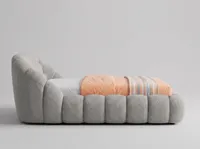 Bouclé Platform Bed — source photo 4 of 6