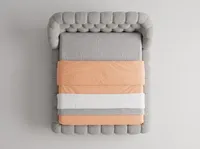 Bouclé Platform Bed — source photo 6 of 6