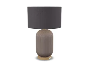 Ribbed Ceramic Table Lamp, generated from 4 product photos — opens in the live 3D & AR viewer