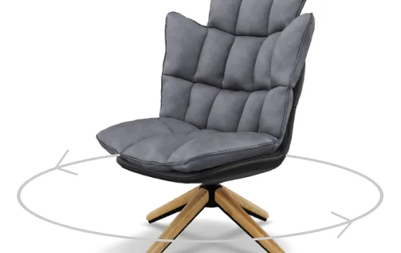 A 3D armchair rotating inside an embedded web viewer
