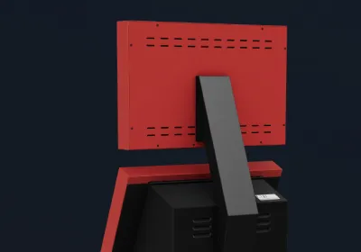 The Connect Pacific kiosk in a retail environment