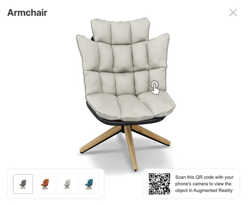Modal 3D viewer