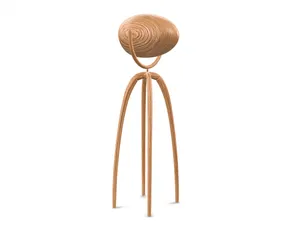 Oak Globe Floor Lamp, generated from 4 product photos — opens in the live 3D & AR viewer