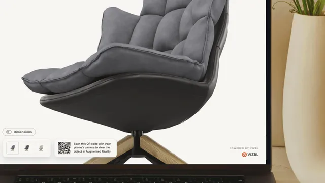 A product page with a 3D viewer and an AR QR code