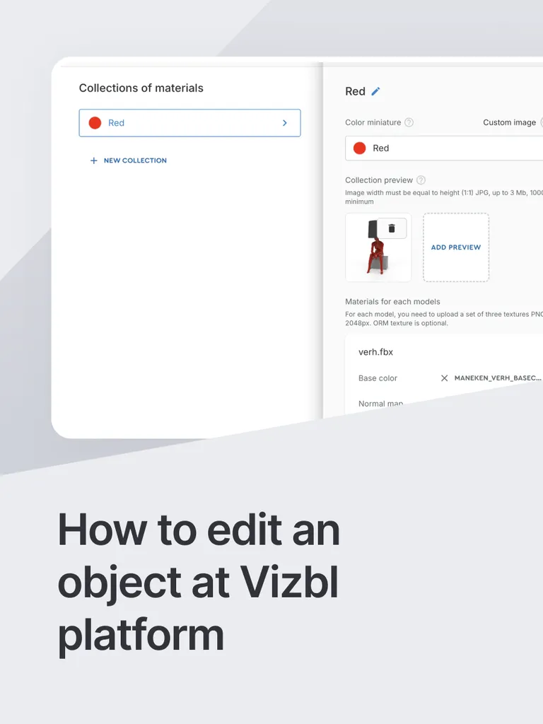 How to edit an object at Vizbl platform