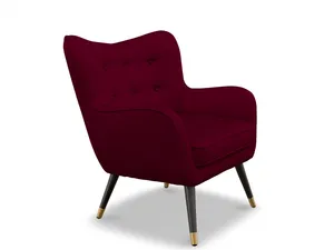 Velvet Wingback Armchair, generated from 4 product photos — opens in the live 3D & AR viewer