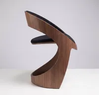 Walnut Sculptural Chair — source photo 1 of 6